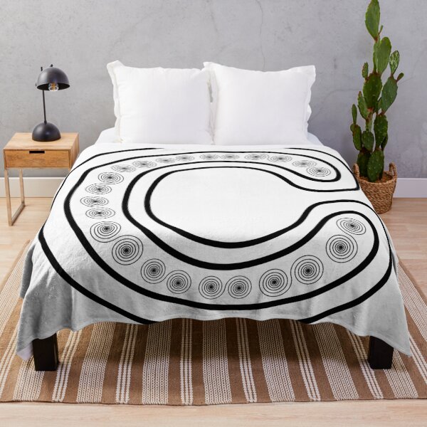 Item preview, Letter C With Black Spirals designed and sold by artfulnotebook.