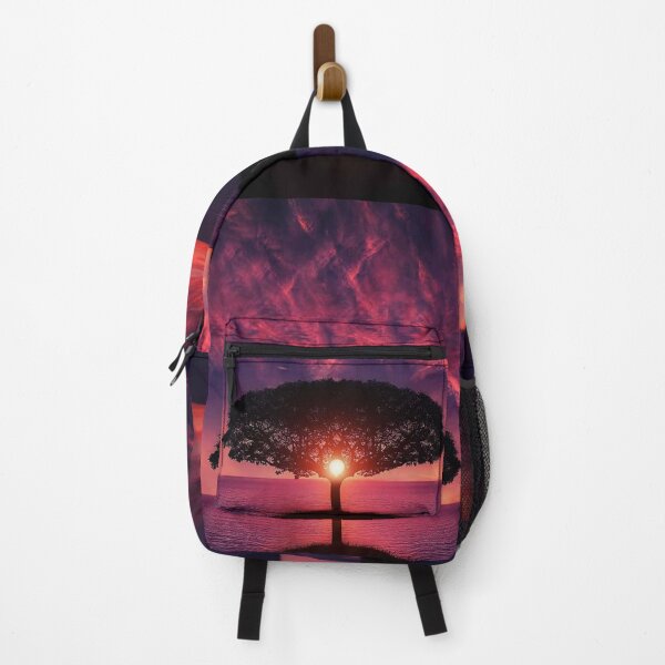 Item preview, Cool Sunset Through Big Tree with Violet Sky Photographic designed and sold by Anmol Arts.