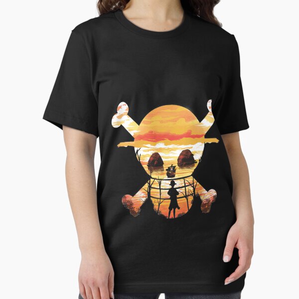 One Piece T-Shirt Luffy Strohhut Design - Offizielles Manga Shirt Unisex