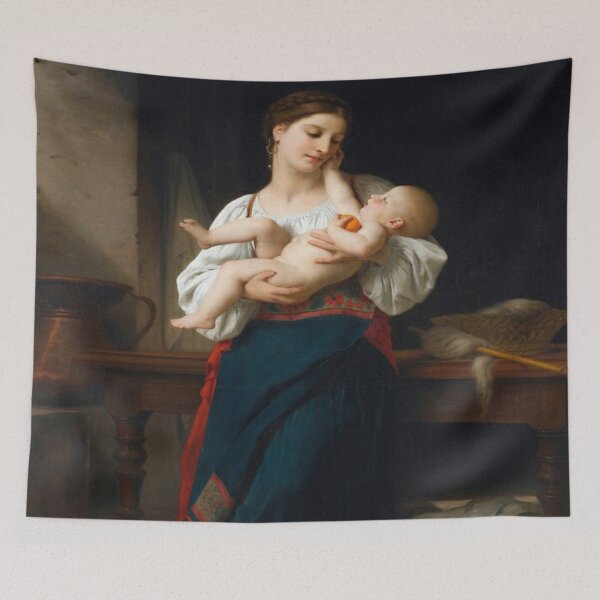 Item preview, William Adolphe Bouguereau - First caress designed and sold by Vivanne-art.