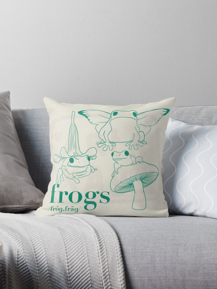I Just Freaking Love Frogs, Okay Pillow, Frog Pillow, Frog Gifts