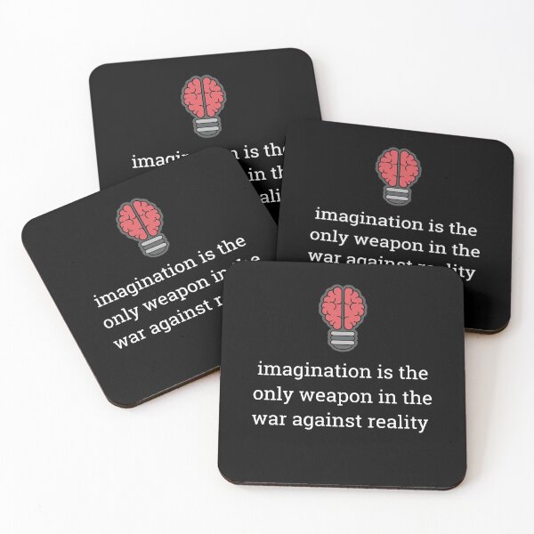 Item preview, Imagination Is The Only Weapon In The War Against Reality- Motivational Quotes designed and sold by yourcherryguy.