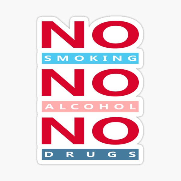Item preview, No smoking, no alcohol, no drugs designed and sold by PODapparel.
