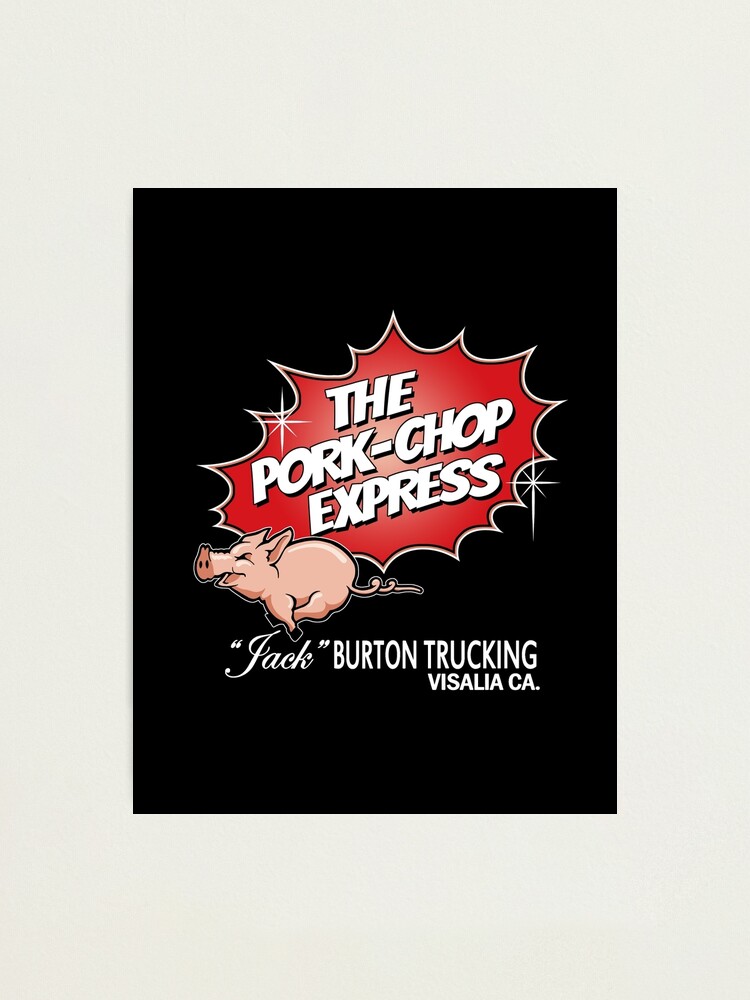 "Pork Chop Express Large Central Logo " Photographic Print by Purakushi Redbubble