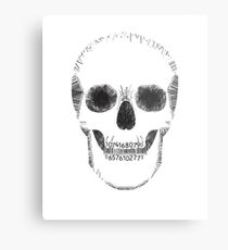 Barcode skull Metal Print
