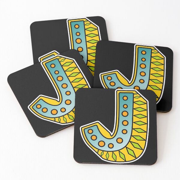 Item preview, Letter J - Fun and Colorful designed and sold by artfulnotebook.