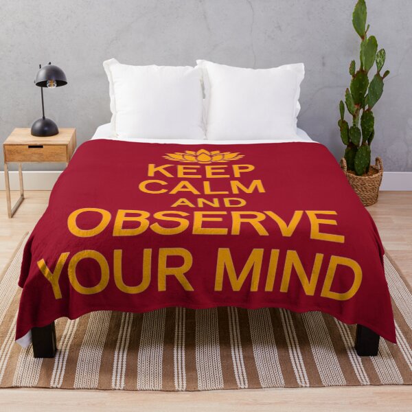 Item preview, KEEP CALM AND OBSERVE YOUR MIND designed and sold by DharmaStudios.