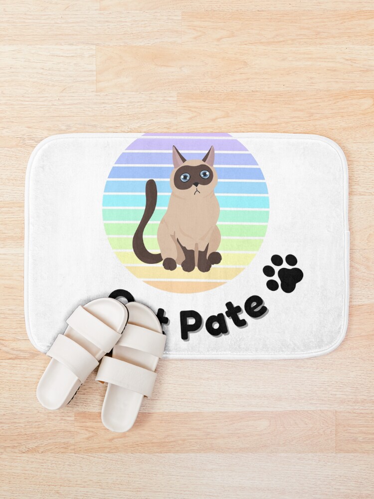 Thumbnail 1 of 6, Bath Mat, Cat Pate designed and sold by RK-Artist.