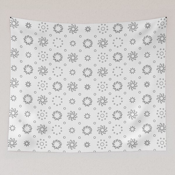 Item preview, Suns and Dots Black Lines on White Repeat 5748 designed and sold by Art in My Loft.