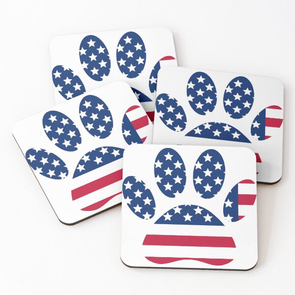 Item preview, US Flag Dog Paw Print designed and sold by Almdrs.