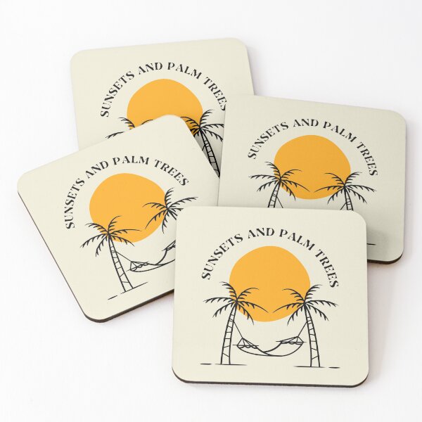 Item preview, Sunset And Palm Trees designed and sold by Isyaxem.