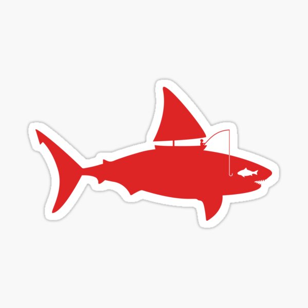 A fin day for fishing: RED Sticker