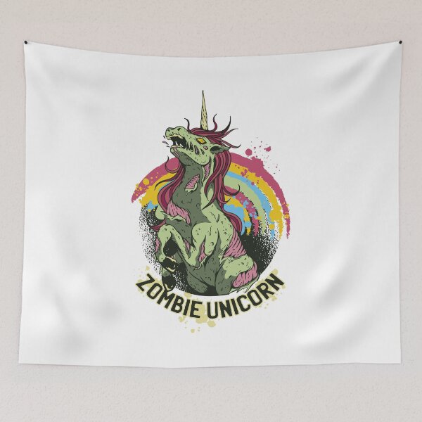 Item preview, Zombie unicorn rainbow designed and sold by TRIBExSPACE.