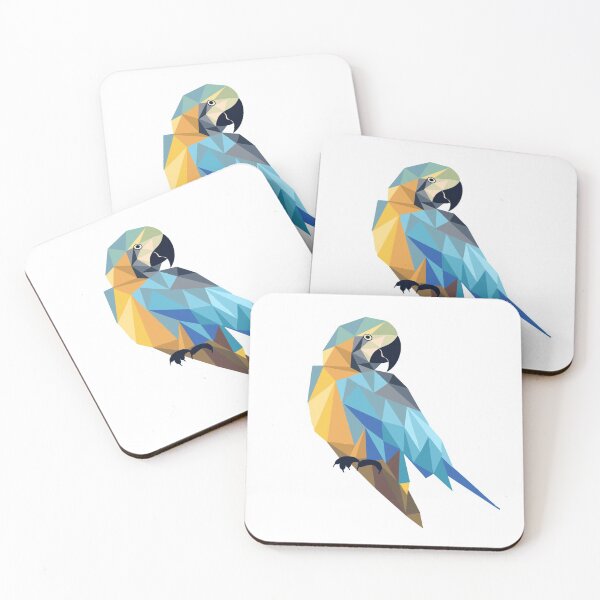 Item preview, Blue and yellow parrot design illustration designed and sold by TzancaURG.