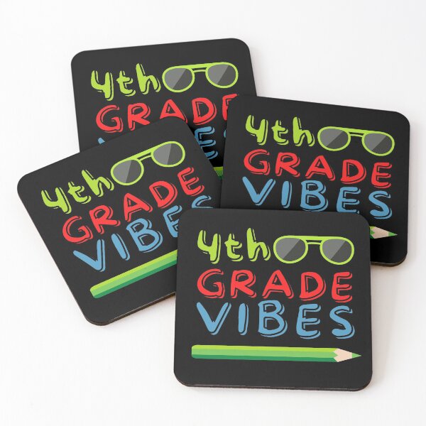 Item preview, 4th Grade Vibes - Fourth Grade - Grade 4 - Back to School - Cute Kids - Funny - Welcome Back - Teacher designed and sold by Sun Sand & Sea Art.