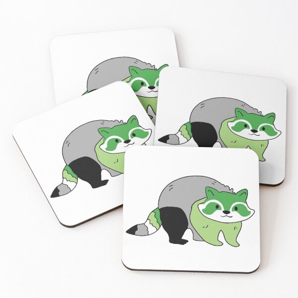 Item preview, Subtle Aromantic Raccoon. aromantic raccoon designed and sold by tiredandbored.