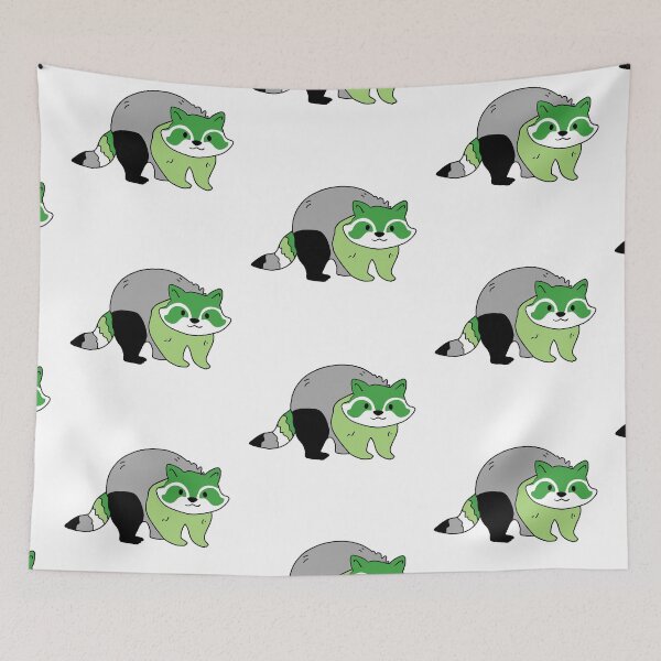 Item preview, Subtle Aromantic Raccoon. aromantic raccoon designed and sold by tiredandbored.