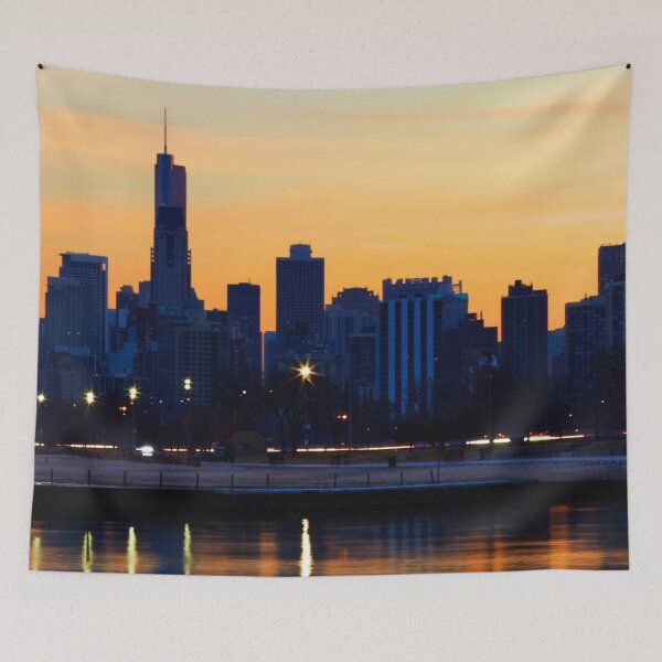 Item preview,  Chicago city skyline prints,Chicago city scape,cityscape,Chicago  panoramic,panoramic wall art, panoramic canvas  designed and sold by eyesight4vision.