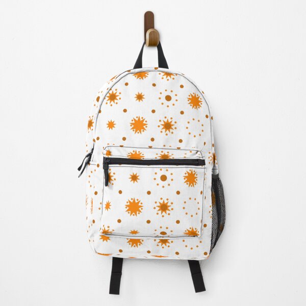 Item preview, Suns and Dots Orange on White Repeat 5748 designed and sold by Art in My Loft.