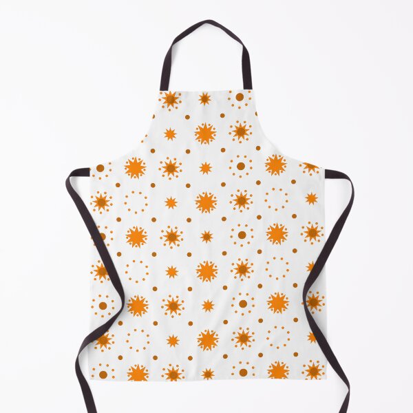 Item preview, Suns and Dots Orange on White Repeat 5748 designed and sold by Art in My Loft.