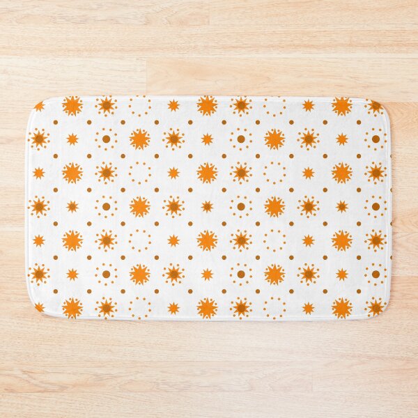 Item preview, Suns and Dots Orange on White Repeat 5748 designed and sold by Art in My Loft.
