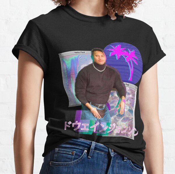 The Rock Black Shirt , Dwayne Johnson Turtleneck Photo T-shirt All