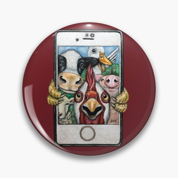 Item preview, Barnyard Selfie designed and sold by GardenPartyArt.