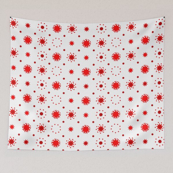 Item preview, Suns and Dots Red on White Repeat 5748 designed and sold by Art in My Loft.