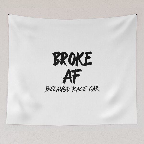Item preview, Rompió AF porque Race Car Racecar designed and sold by CarantinedChaos.