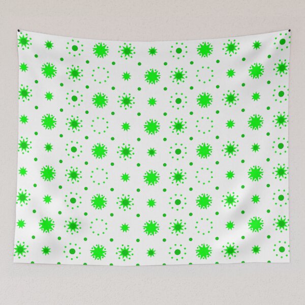 Item preview, Suns and Dots Green on White Repeat 5748 designed and sold by Art in My Loft.