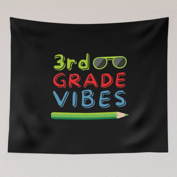 Item preview, 3rd Grade Vibes - Third Grade - Grade 3 - Back to School - Cute Kids - Funny - Welcome Back - Teacher designed and sold by Sun Sand & Sea Art.
