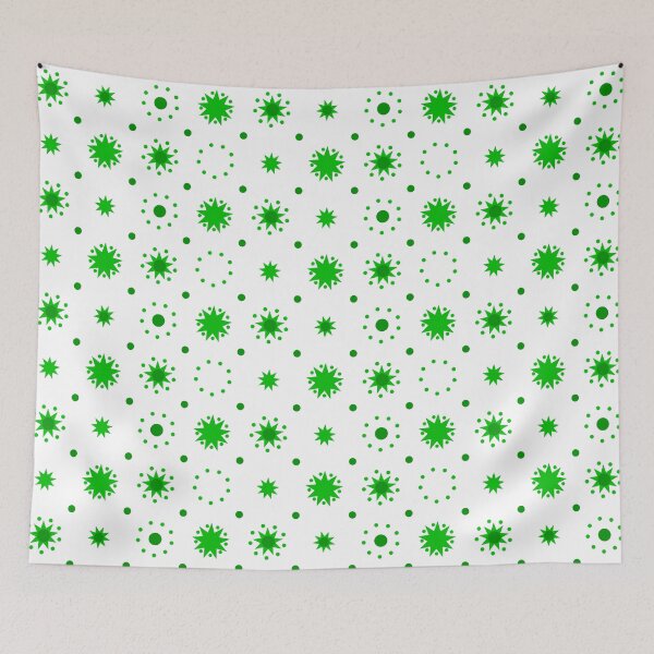 Item preview, Suns and Dots Medium Dark Green on White Repeat 5748 designed and sold by Art in My Loft.