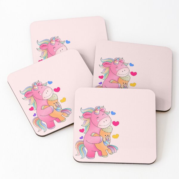 Item preview, UNICORN LOVERS : Hug of Pink Unicorn So Cute designed and sold by KritsadaRuang.