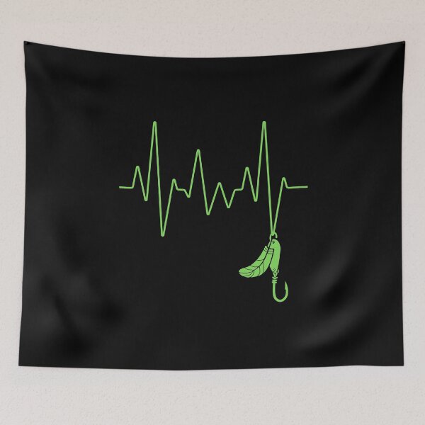 Item preview, Fishing hook heartbeat designed and sold by HROC.