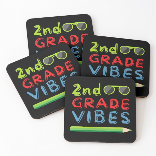 Item preview, 2nd Grade Vibes - Second Grade - Grade 2 - Back to School - Cute Kids - Funny - Welcome Back - Teacher designed and sold by Sun Sand & Sea Art.