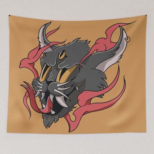 Item preview, Demon Cat Illustration designed and sold by SLAG-Creative.