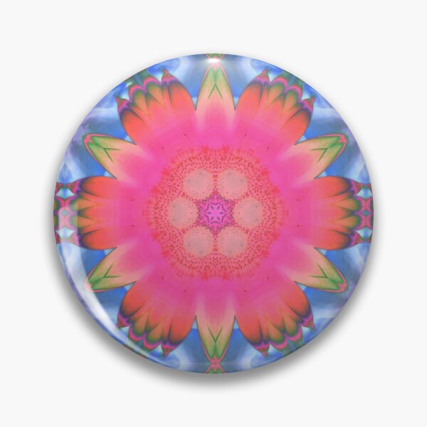Item preview, Psychedelic pink flower designed and sold by Pear Tree Studio.