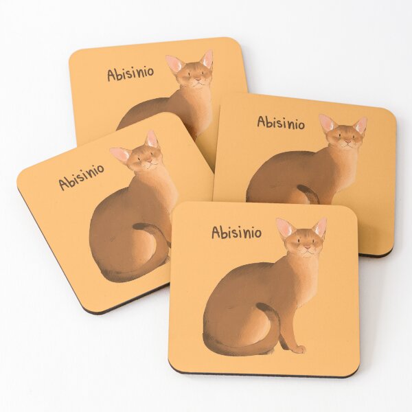 Item preview, Abyssinian Cat Illustration designed and sold by xxmoon04xx.