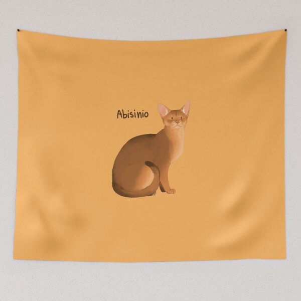 Item preview, Abyssinian Cat Illustration designed and sold by xxmoon04xx.