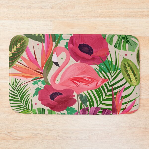 Item preview, Flamingo and Flowers designed and sold by yousseftalat2.