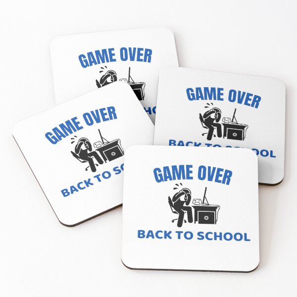 Item preview, Copy of Game Over Back to School Guy at Desk - Funny, Gaming Back to School designed and sold by Teetee94.