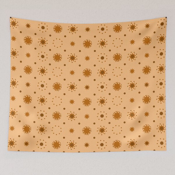 Item preview, Suns and Dots Brown on Pale Orange Repeat 5748 designed and sold by Art in My Loft.