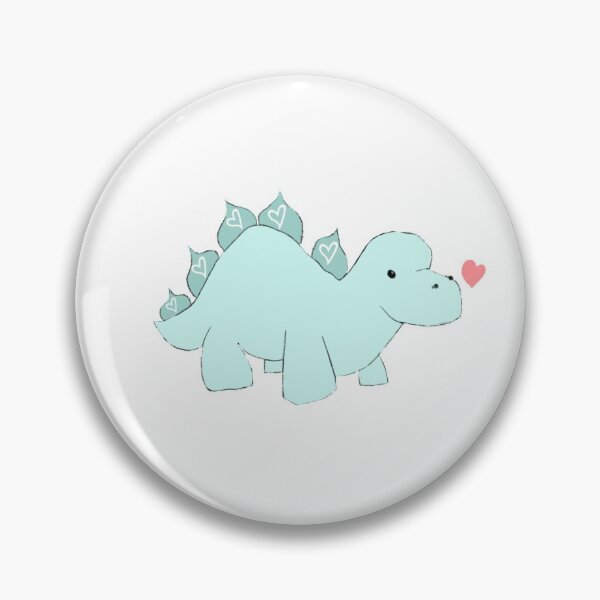 Item preview, Teal Dinosaur with Hearts On Scales designed and sold by GirlofRandom.