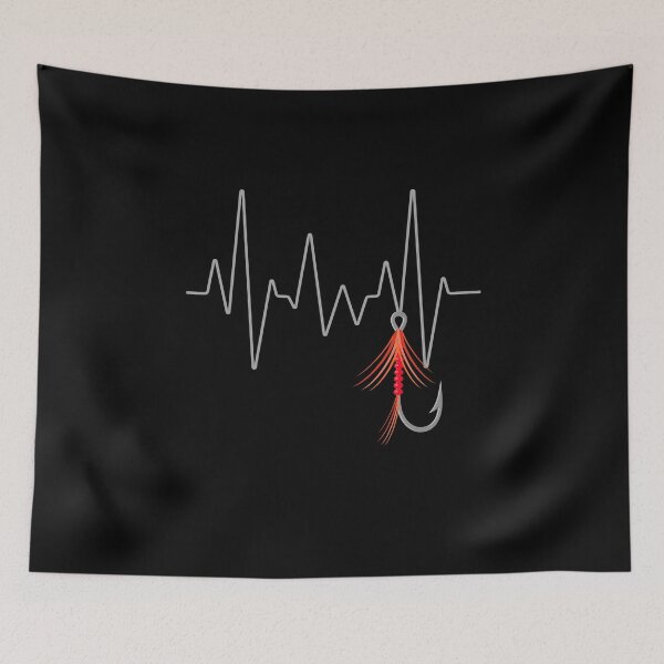 Item preview, Fishing hook heartbeat designed and sold by HROC.