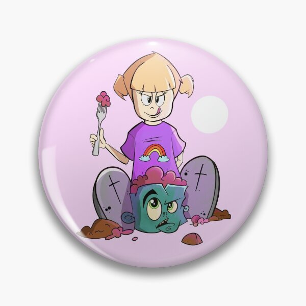 Item preview, Pastel Goth Girl and Zombie Halloween designed and sold by LineArtPrint.