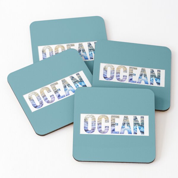 Item preview, Ocean Word Rectangle with Sunlight on Ocean designed and sold by Beachy.