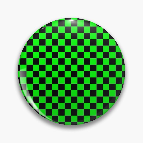 Item preview, Checkered (Tiny Squares) Electric Green and Black designed and sold by Tree45.