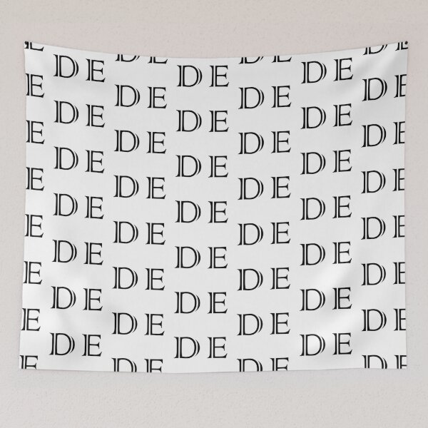 Item preview, DE Delaware state name abbreviation  designed and sold by uniFashions.