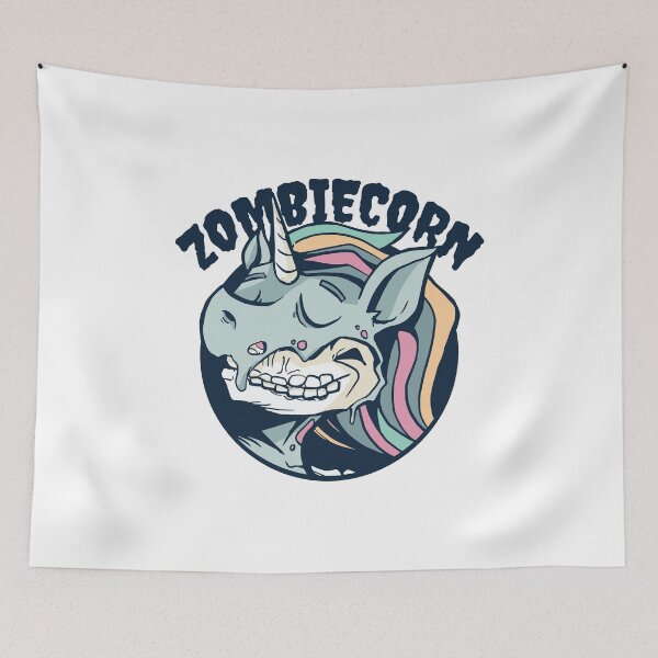 Item preview, Cute Zombiecorn Halloween designed and sold by TRIBExSPACE.
