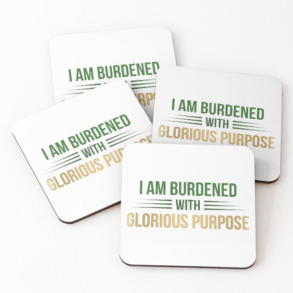 Item preview, I Am Burdened With Glorious Purpose (Green and Gold) designed and sold by FilipeFerreira.